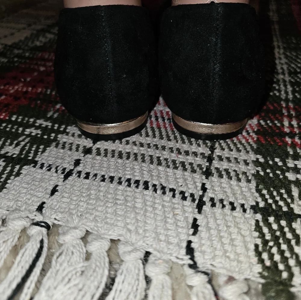 VIONIC 'Hannah Jewel' Black Suede Ballet Flats 9.5 (3rd Pic is Stock Photo) - Picture 4 of 5